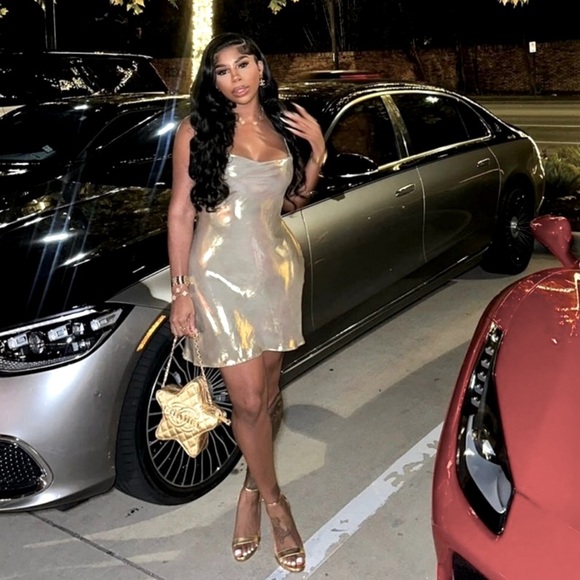 Zara Metallic Mini Dress ✨ - Picture 2 of 3